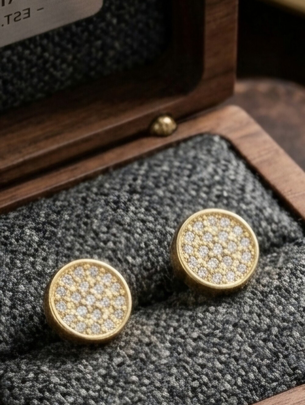 Mens Micropave Earrings